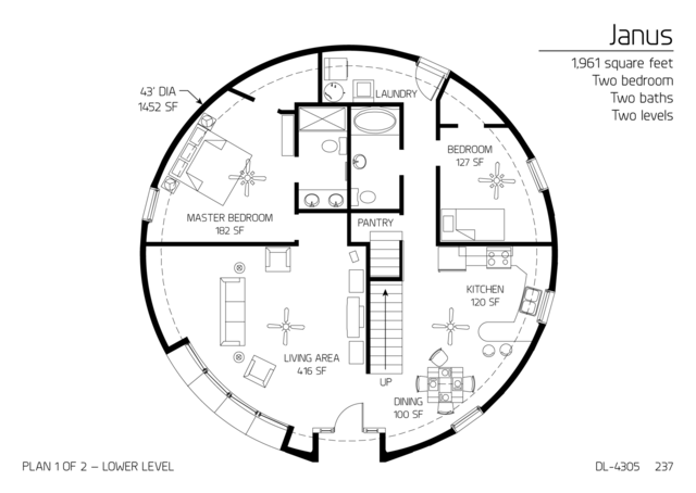 Floor Plans Multi Level Dome Home Designs Monolithic Dome Institute