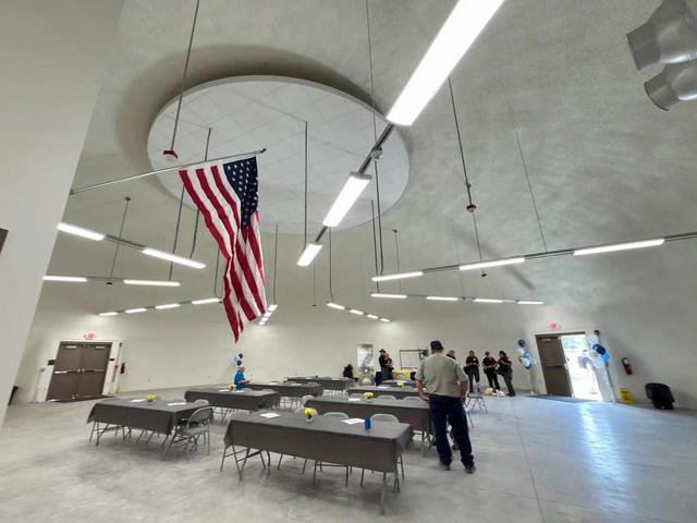 Interior of Monolithic Dome Tornado Shelter