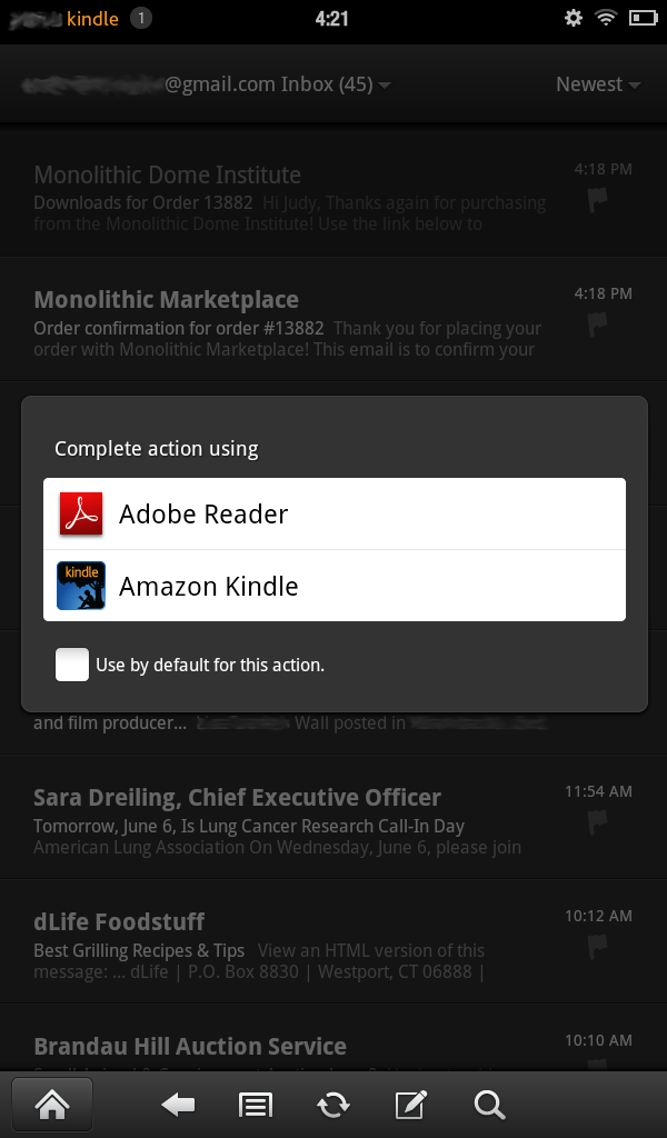 Step 7 – Reading the Ebook: Once the download is completed, click on the ebook. You will know the download has completed because the orange progress bar will fill up and then disappear. Upon clicking the file, you may be prompted to pick a reader for the PDF. Since our ebook is a PDF, it can be read in multiple readers, such as Adobe Reader and Amazon Kindle.