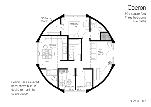 Floor Plans: up to 1,100 sf | Monolithic Dome Institute