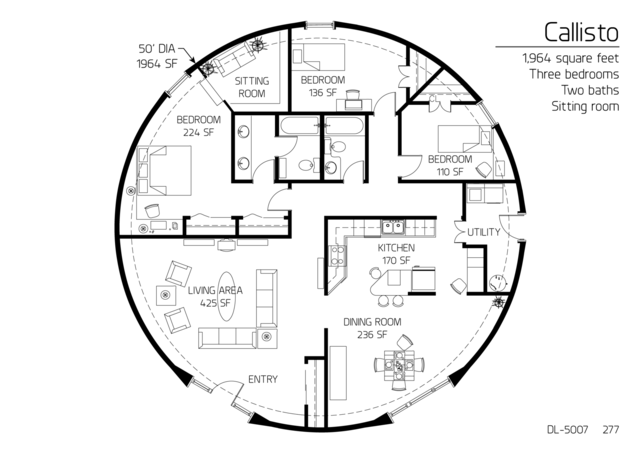 Dome Home Floor Plans 3 Bedroom  Floor  Plans  3  bedrooms  Monolithic Dome  Institute