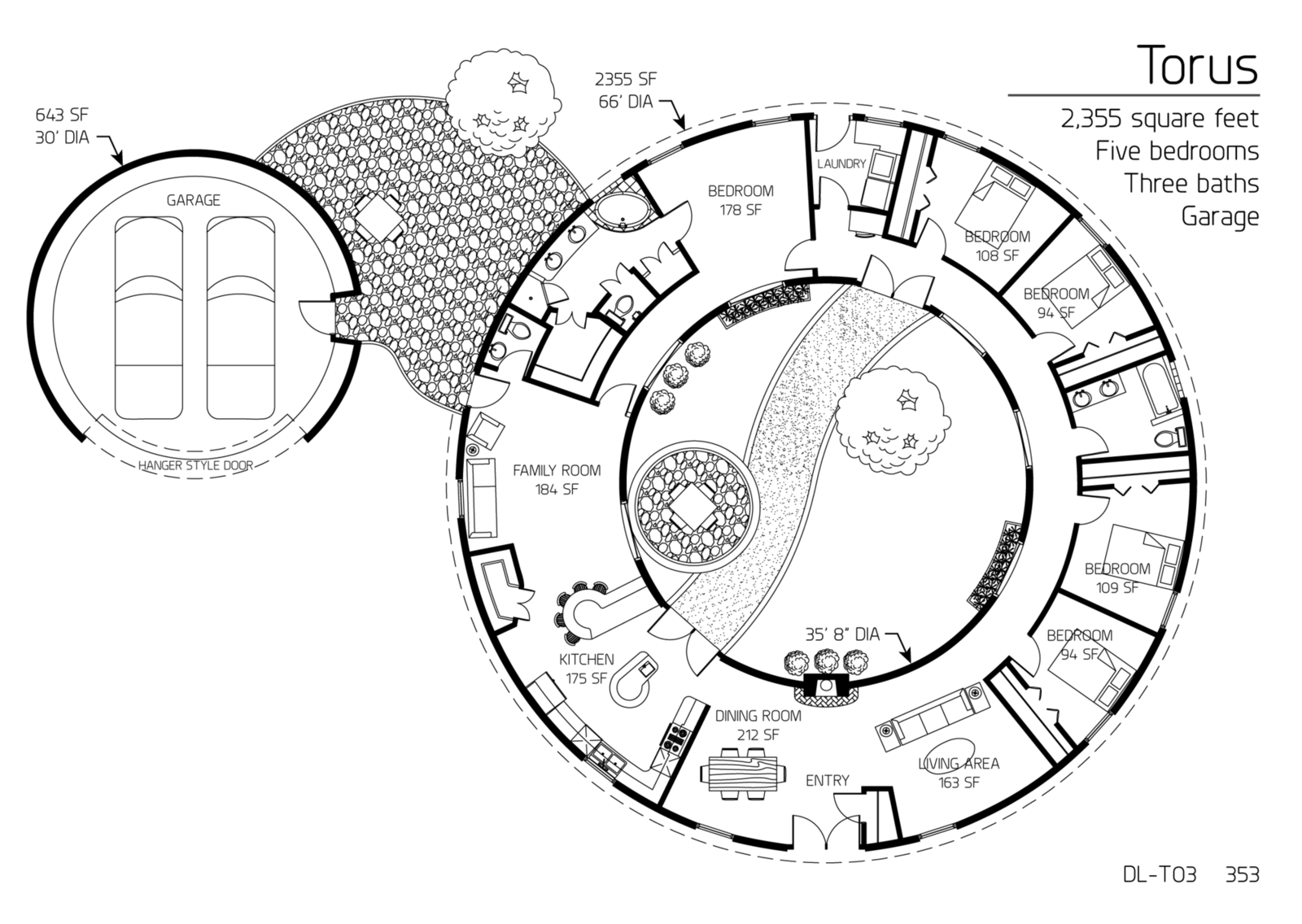 16 Circular Floor Plan With Dimension