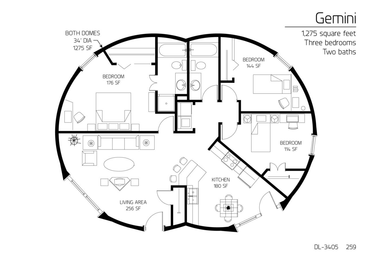 Japan Dome House Blueprints