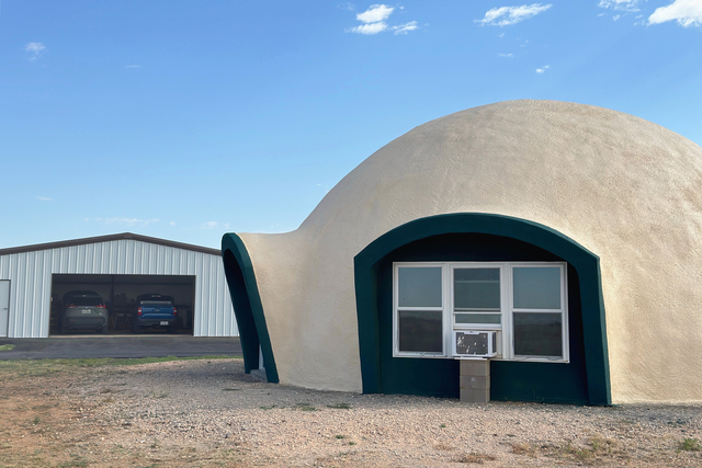Chain Shell on a Monolithic Dome Home